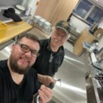 Christian Bost und Markus Barrois im Vereinsraum Urexweiler
